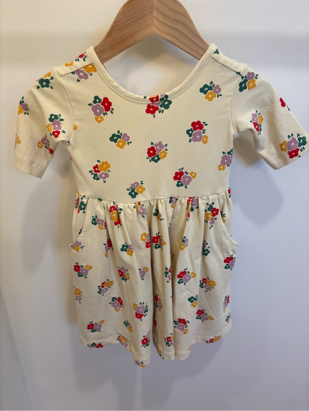 Hanna Andersson Skater Dress with Pockets and Red, Yellow & Pink Flowers